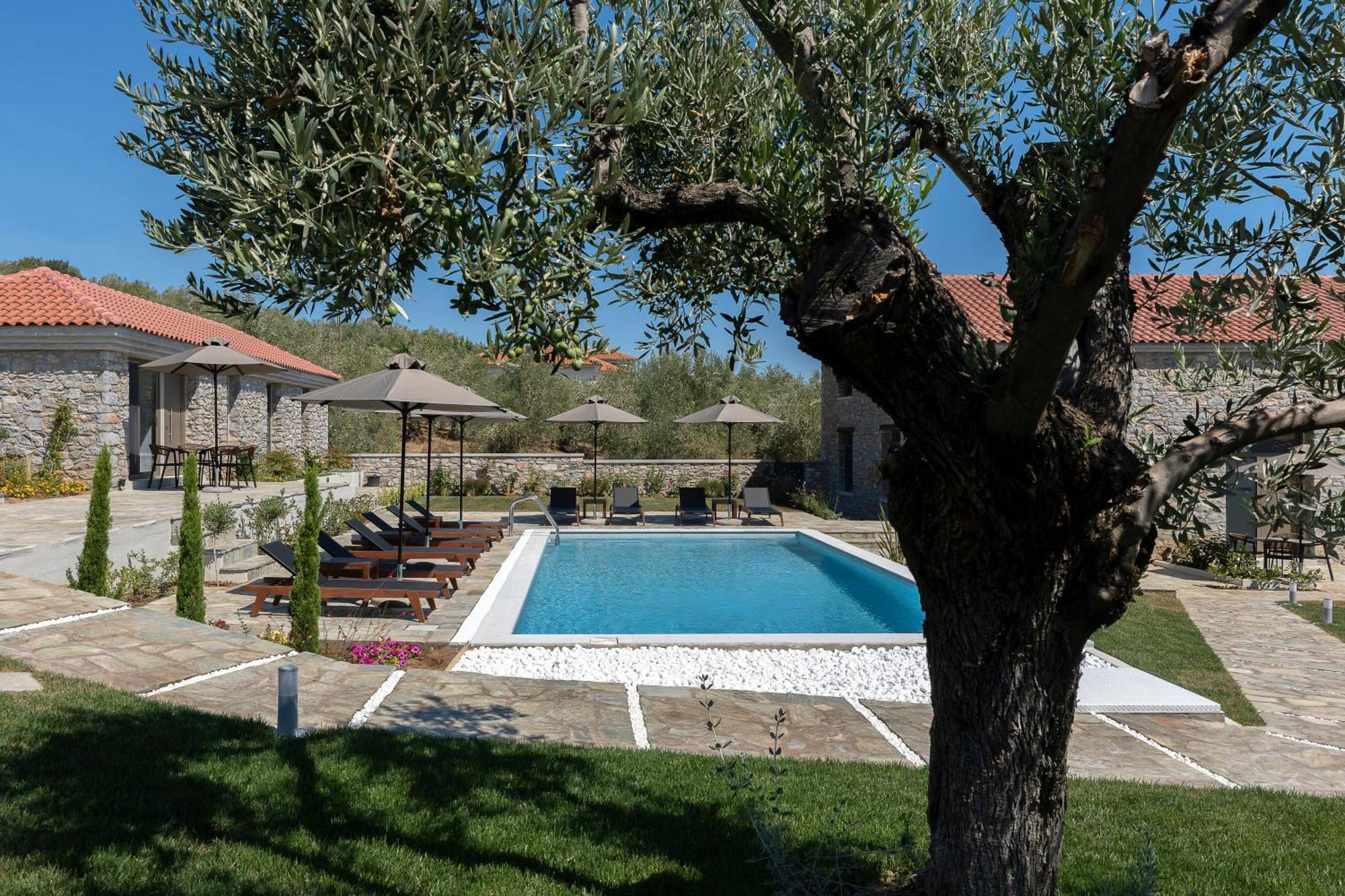 Lichnos Luxury Suites Sourpi Exteriör bild